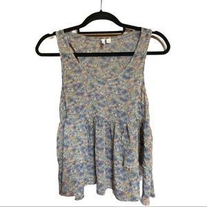 Frenchi Floral Ruffle top